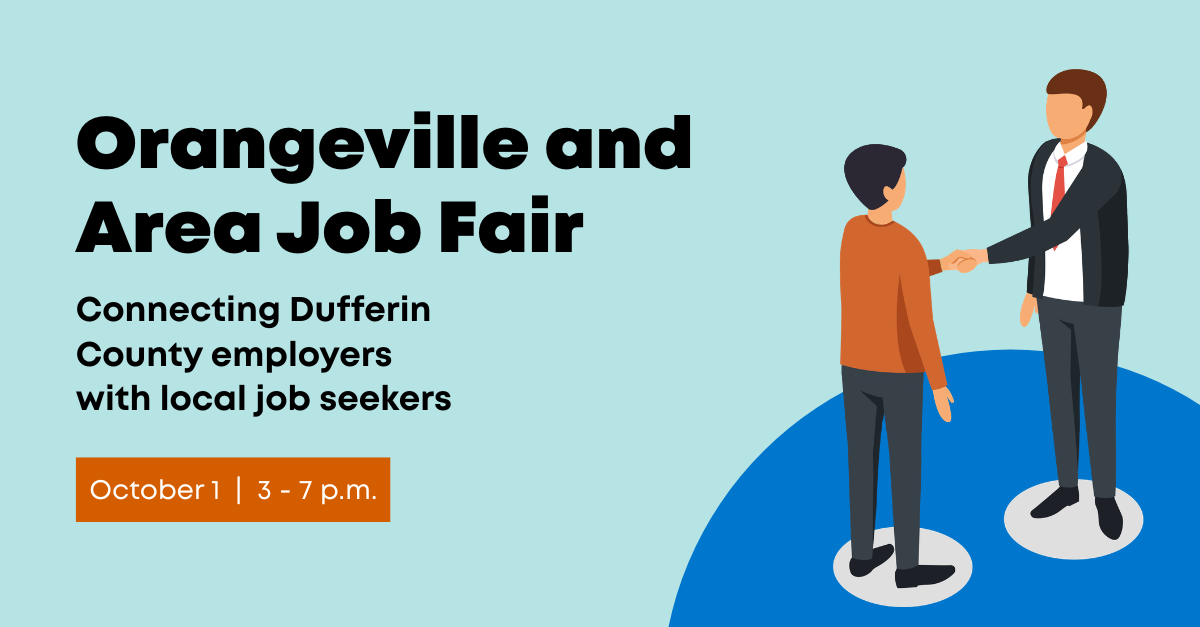 Orangeville and Area Job Fair Job Fair promotion
