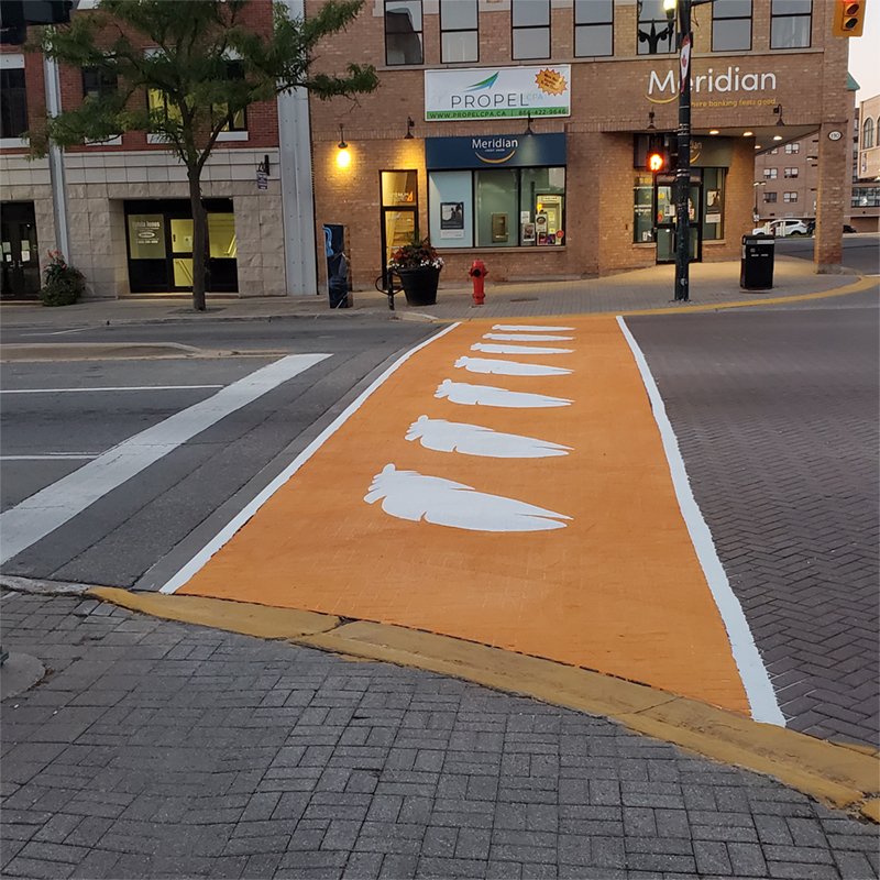 Cobourg dedicates Indigenous Seven Feathers Crosswalk